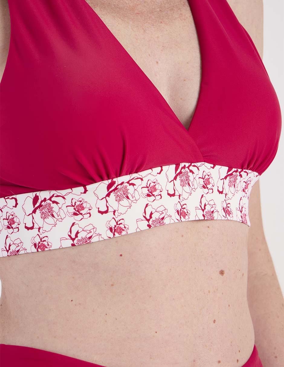 Top bikini estampado floral para mujer 4