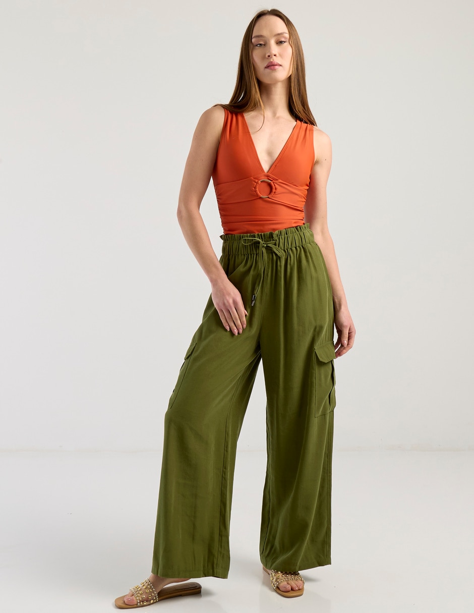Pantalón easy pant Map wide leg para mujer