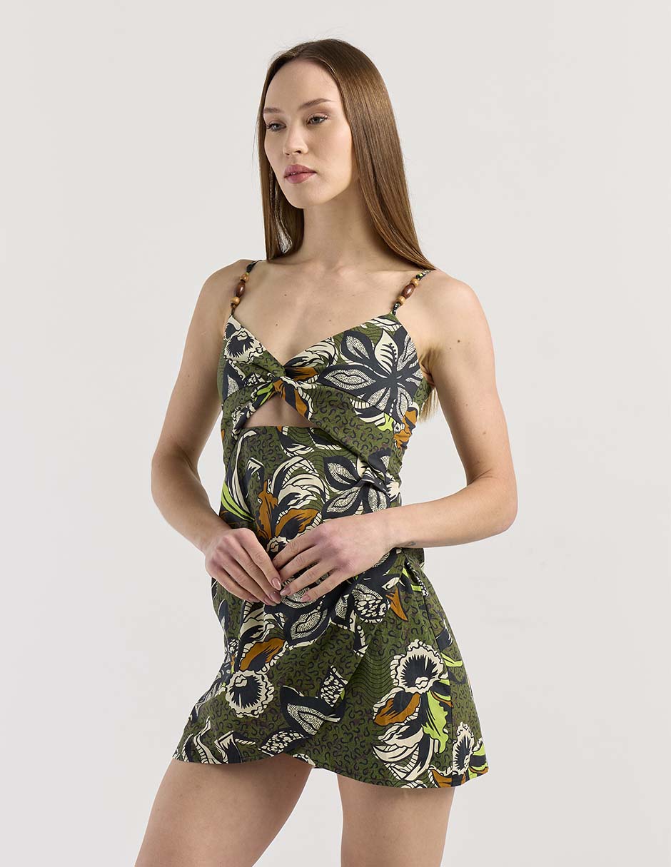 Vestido corto playa Map para mujer