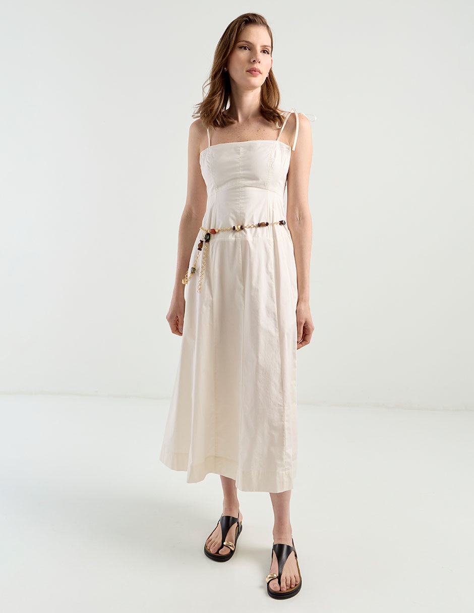 Vestido midi casual para mujer