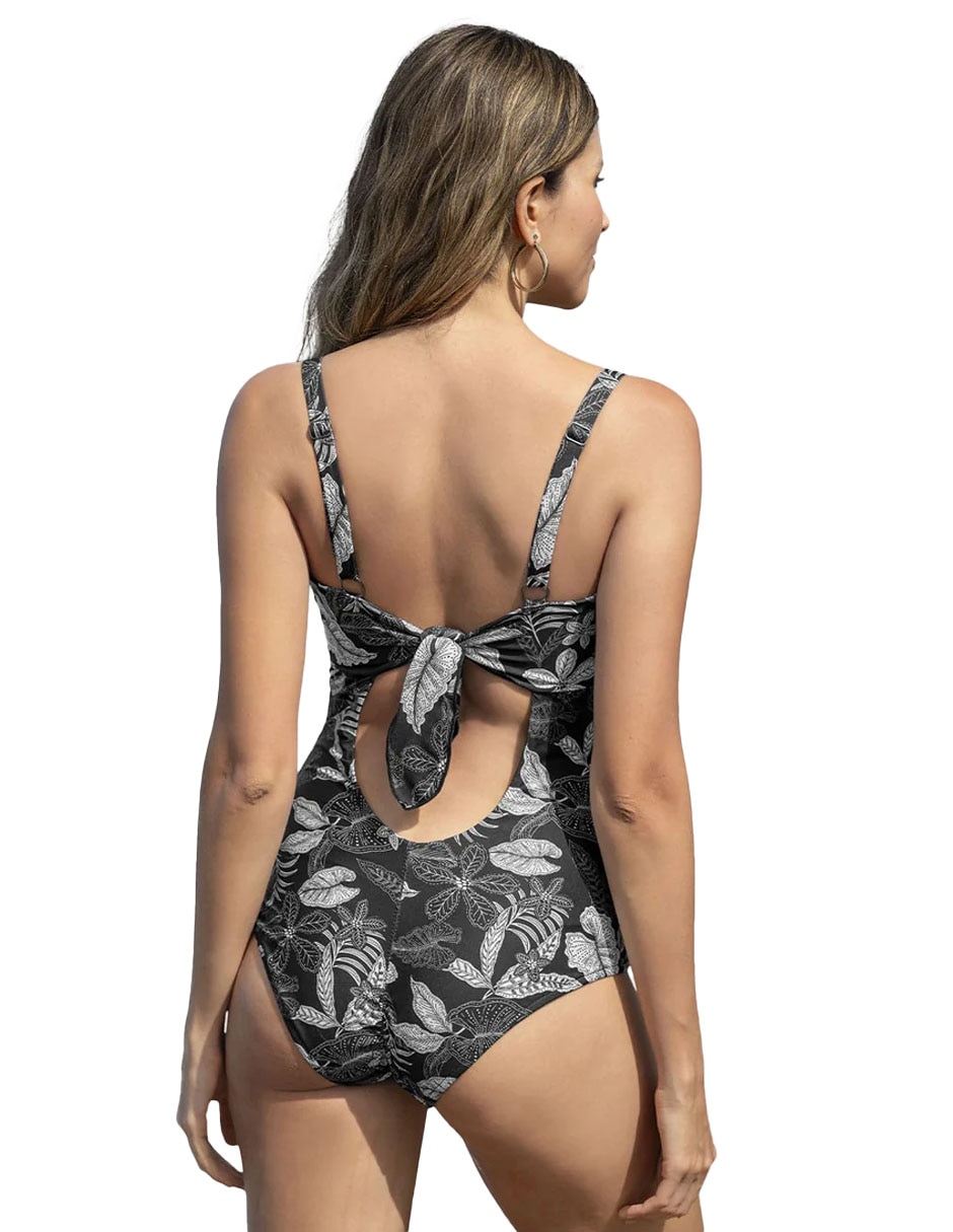 Traje de baño completo Leonisa estampado floral para mujer