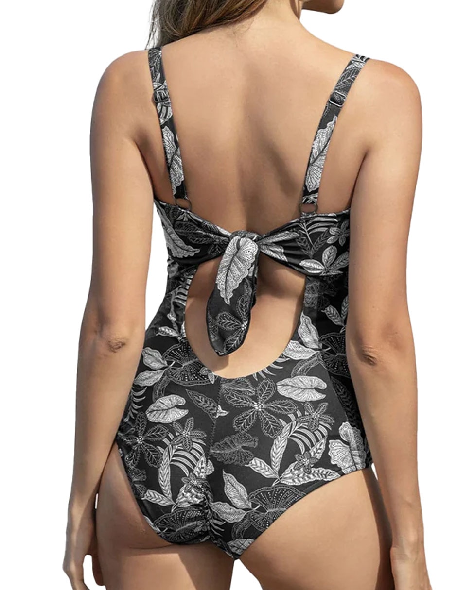 Traje de baño completo Leonisa estampado floral para mujer