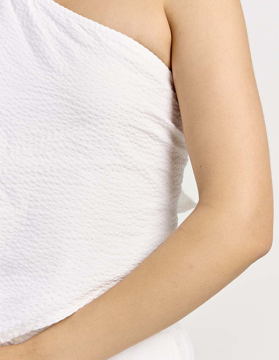 Top cuello asimétrico escote espalda cruzada 3
