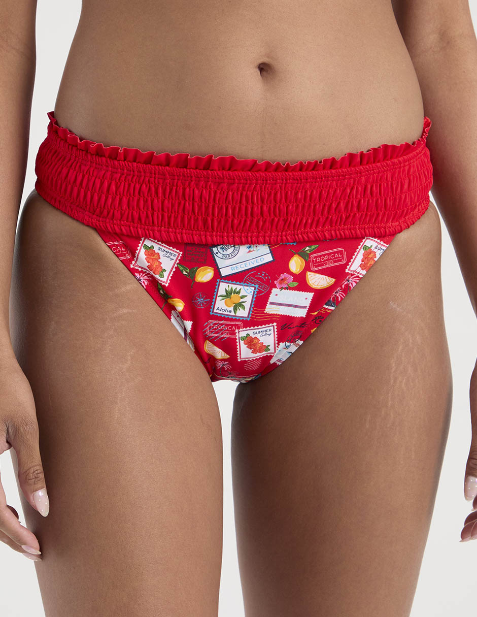 Panty bikini estampado gráfico a la cadera para mujer Panty bikini estampado gráfico a la cadera para mujer