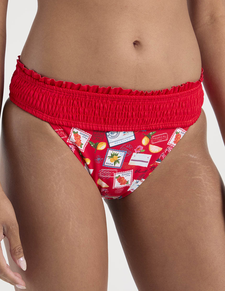 Panty bikini That's It estampado gráfico a la cadera para mujer
