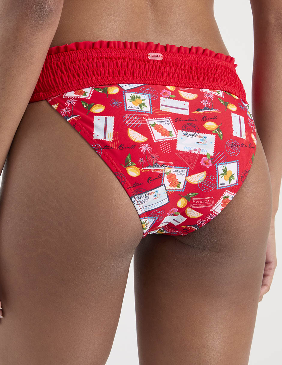 Panty bikini That's It estampado gráfico a la cadera para mujer