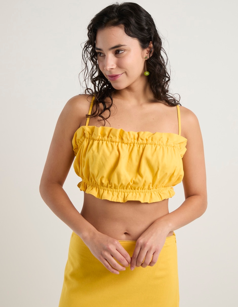 Top That's It escote cuadrado tirante ajustable