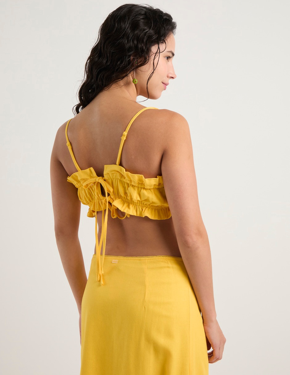 Top That's It escote cuadrado tirante ajustable