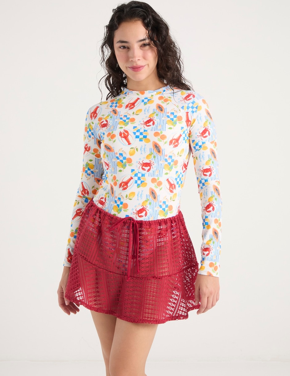 Salida de playa kimono para mujer