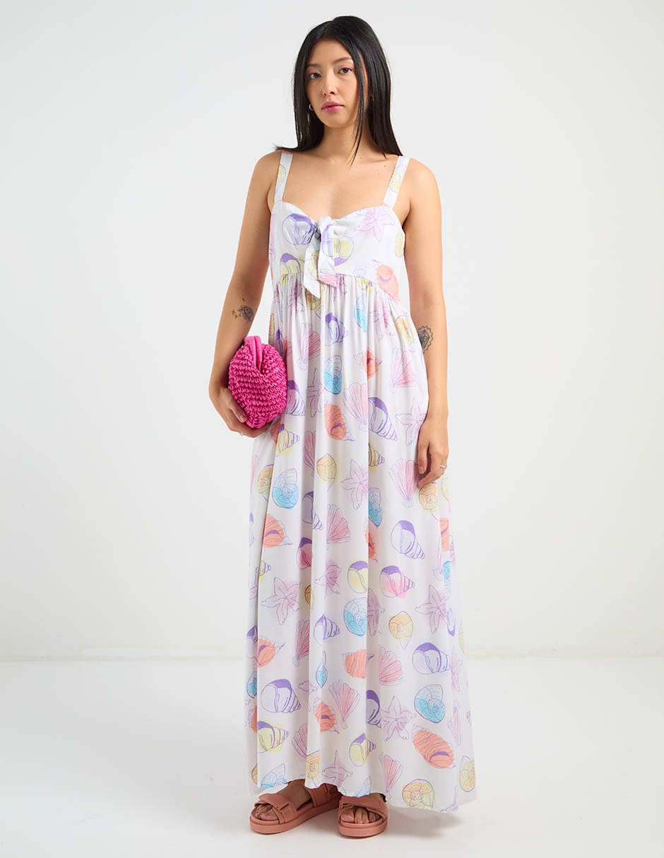 Vestido largo playa para mujer 5