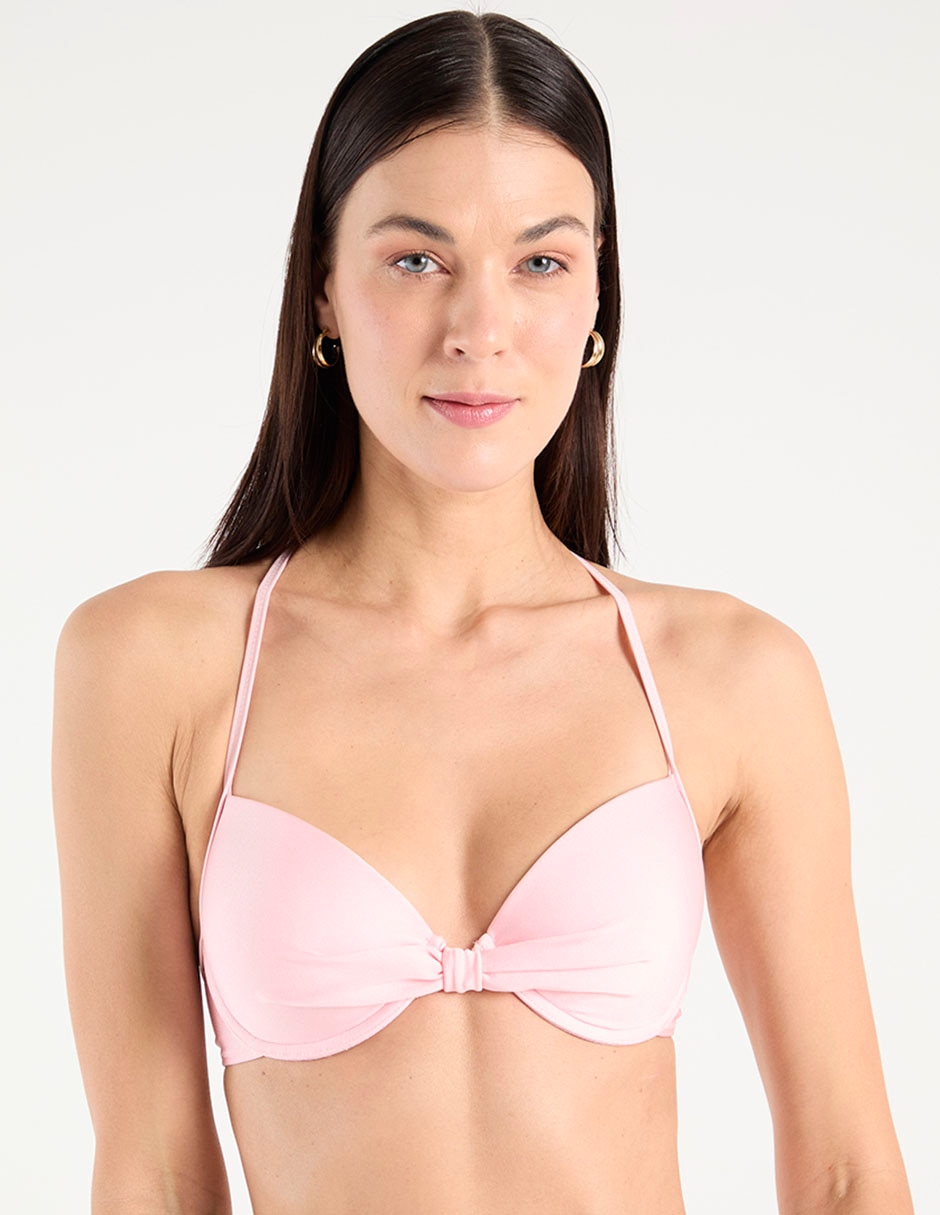 Top bikini con copa preformada para mujer