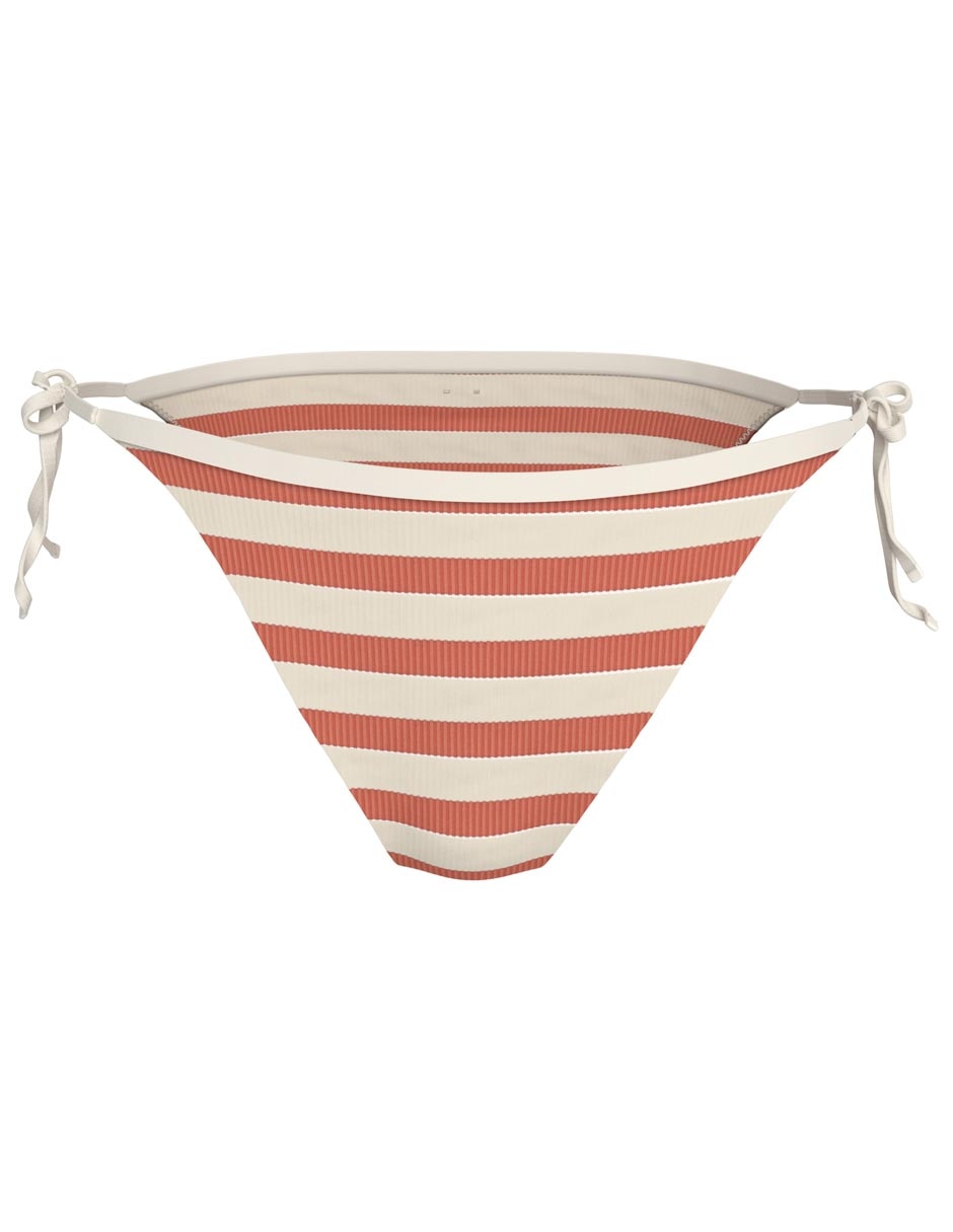 Bikini estampado a rayas a la cintura para mujer Bikini estampado a rayas a la cintura para mujer