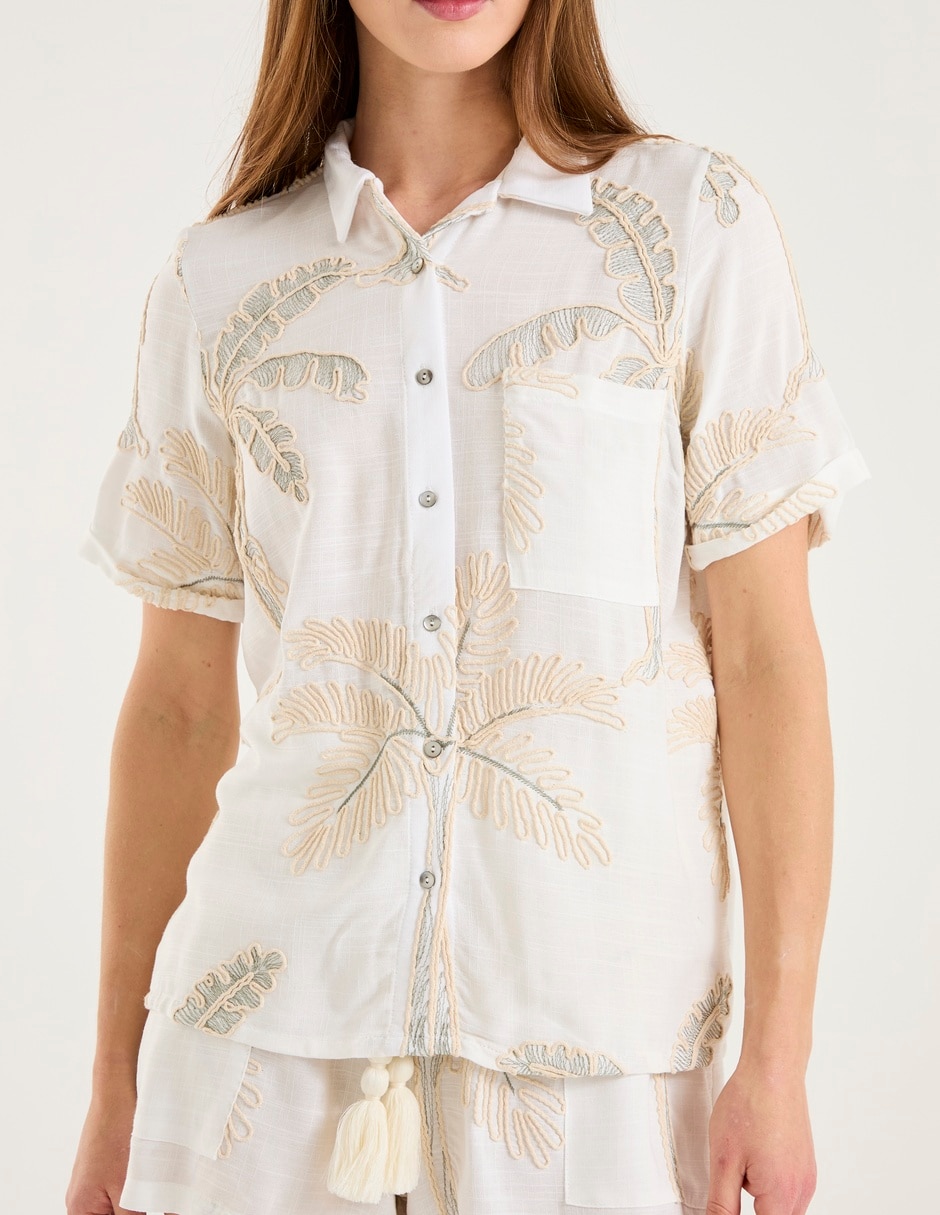 Blusa manga corta para mujer 9