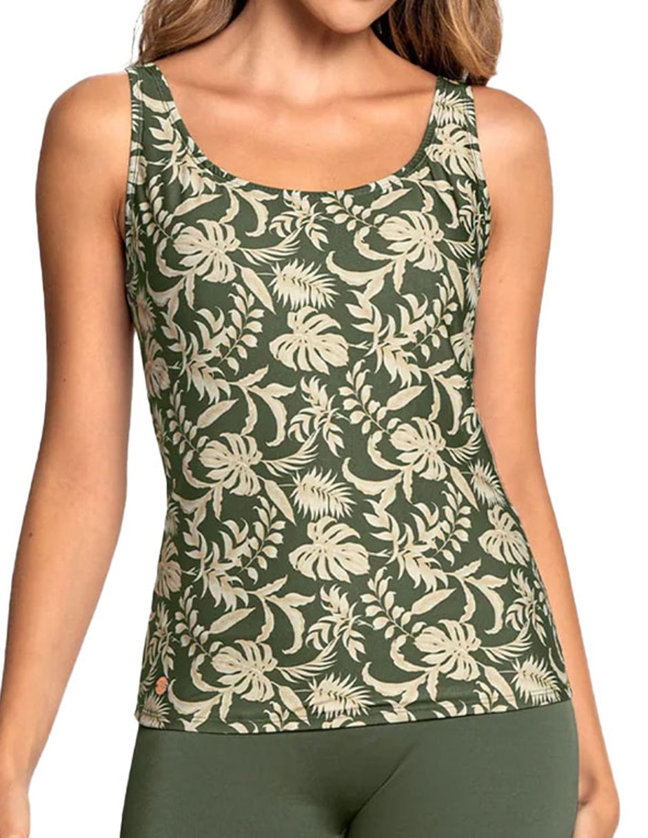 Conjunto tankini Leonisa estampado floral para mujer
