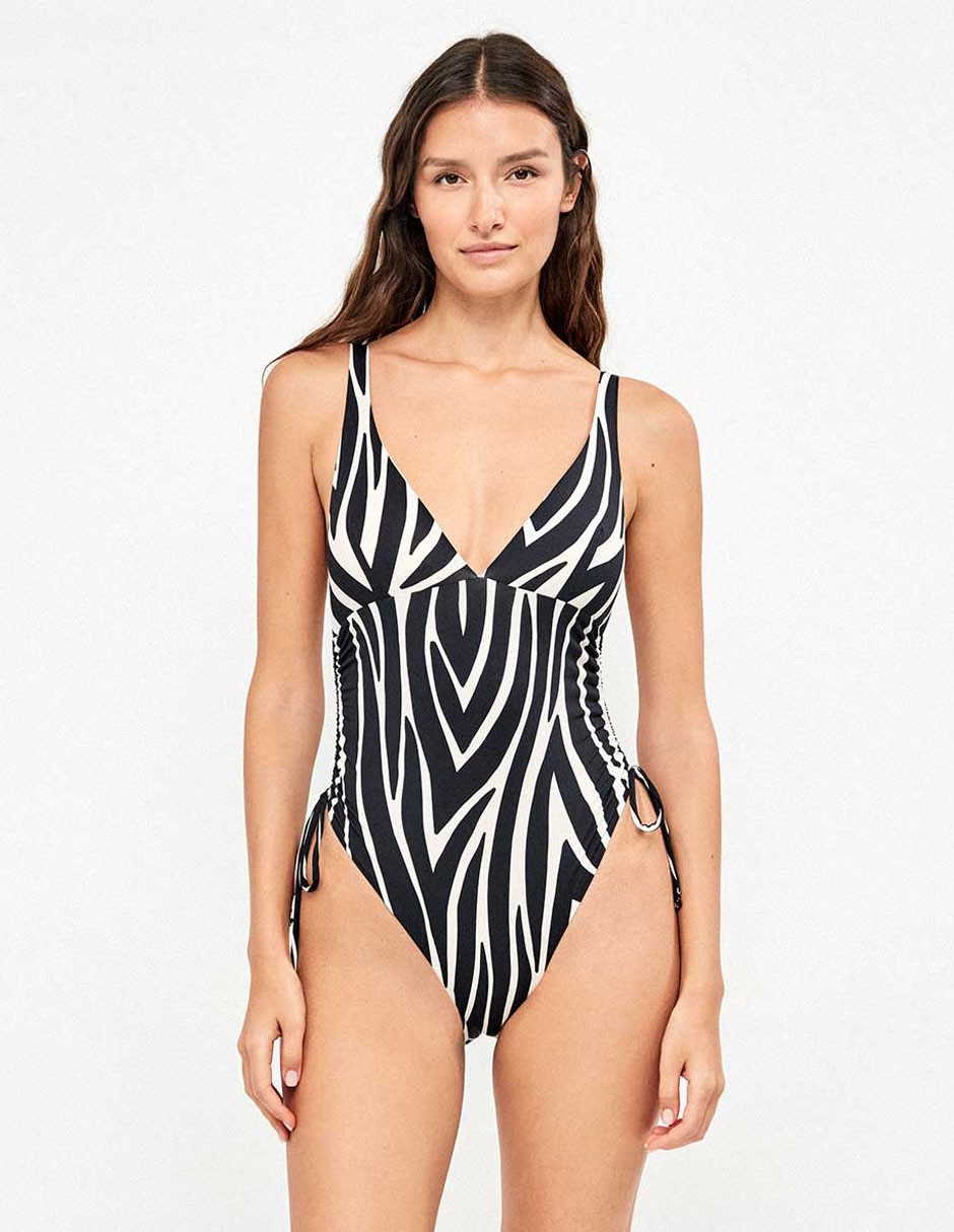 Traje de baño completo Gisela estampado animal print para mujer