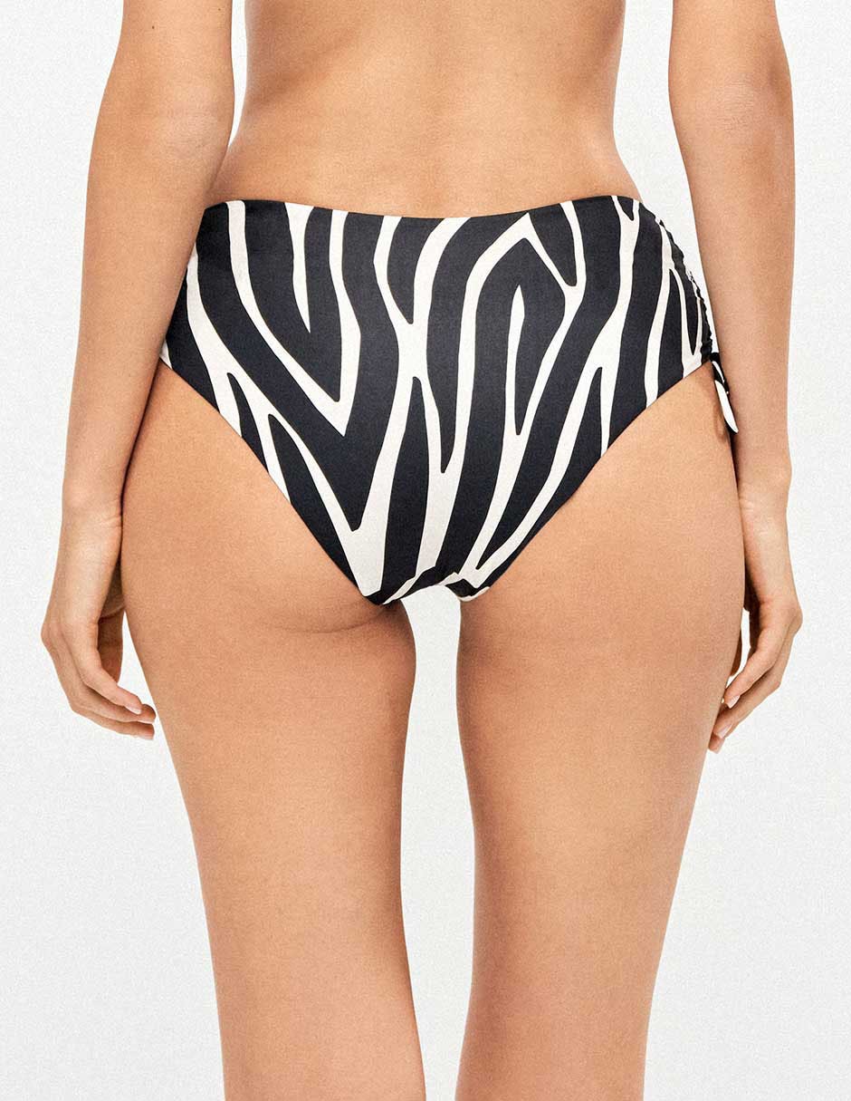 Bikini estampado animal print a la cintura para mujer 2