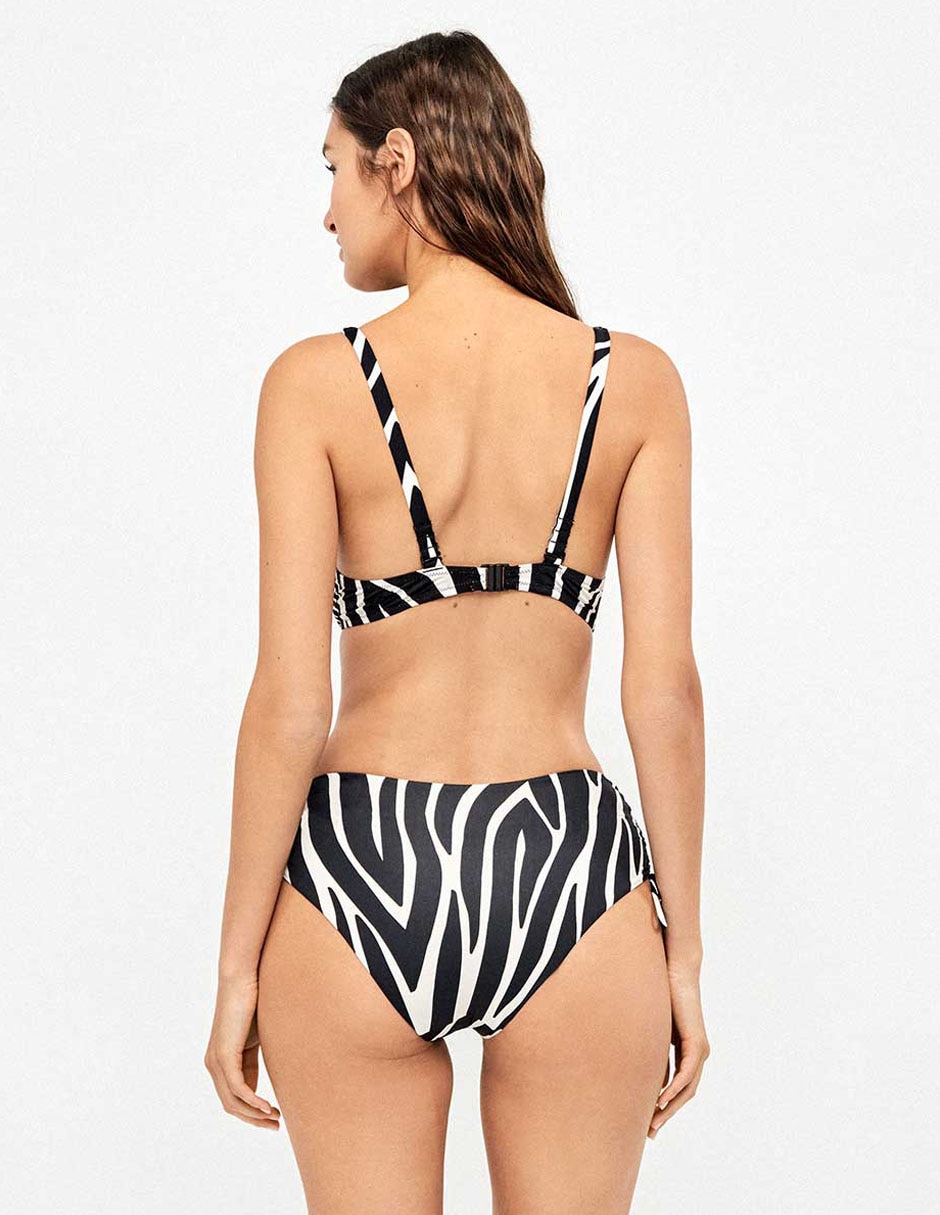 Bikini estampado animal print a la cintura para mujer 6