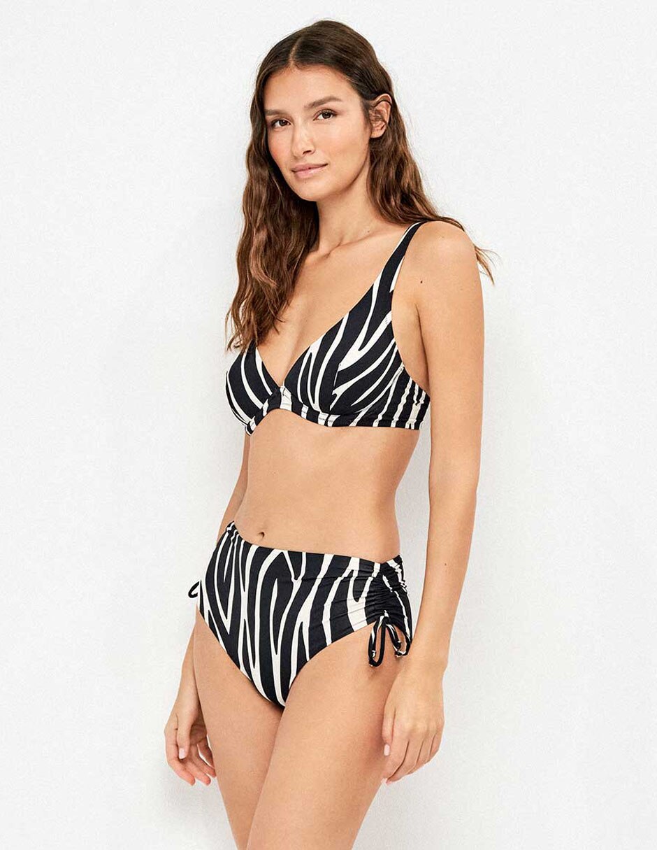 Bikini estampado animal print a la cintura para mujer 8