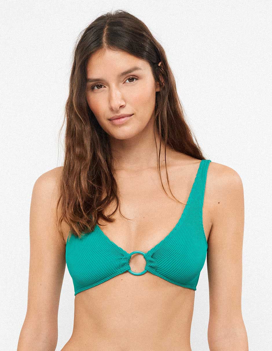 Top bikini con copas para mujer