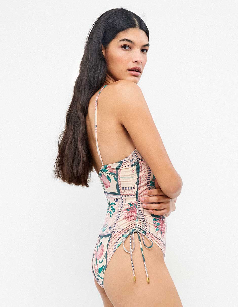Traje de baño completo Gisela estampado floral para mujer