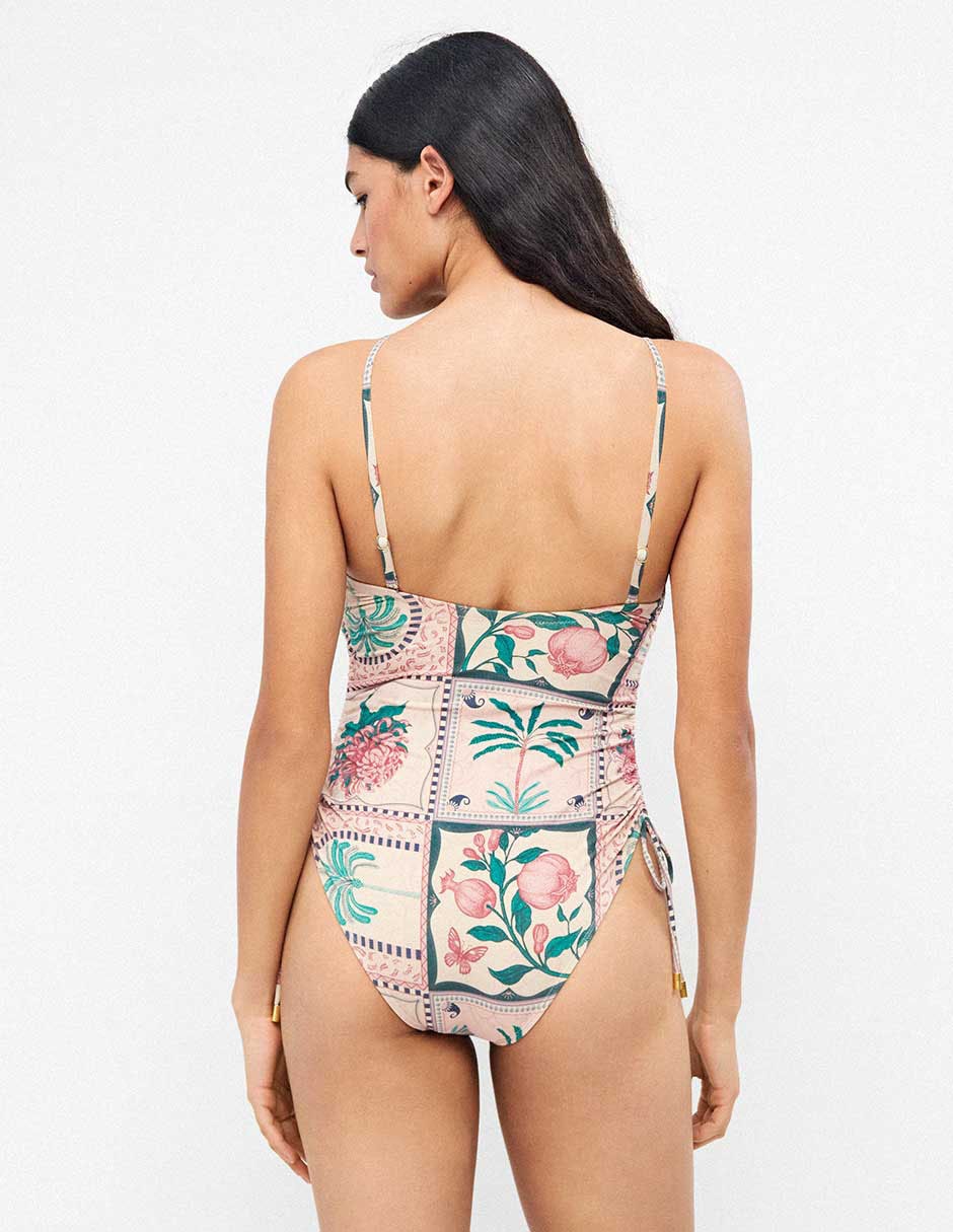 Traje de baño completo Gisela estampado floral para mujer