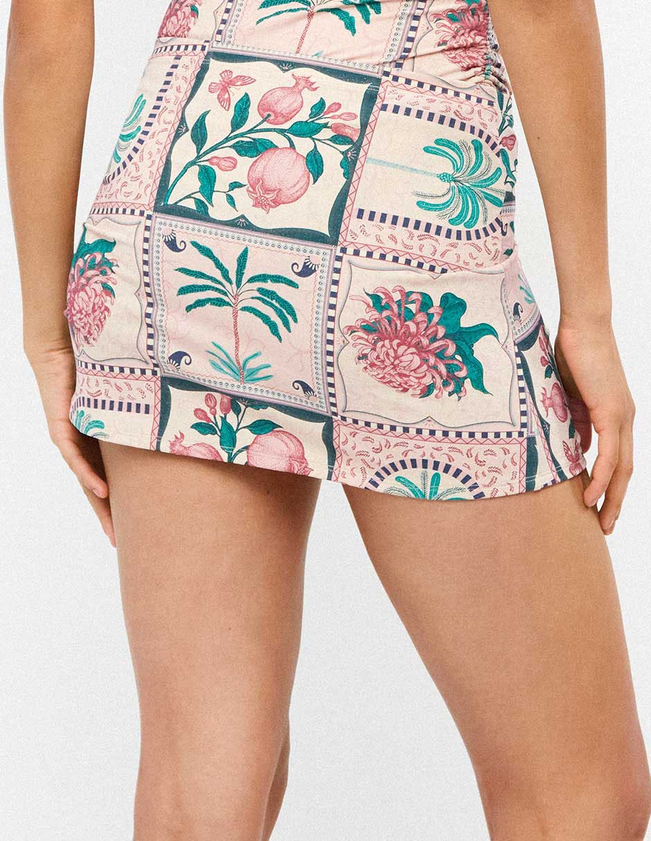 Salida de playa falda Gisela con jareta para mujer