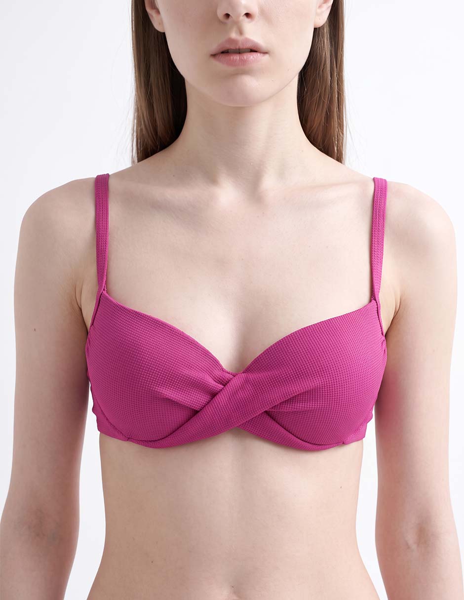 Top bikini con copas para mujer