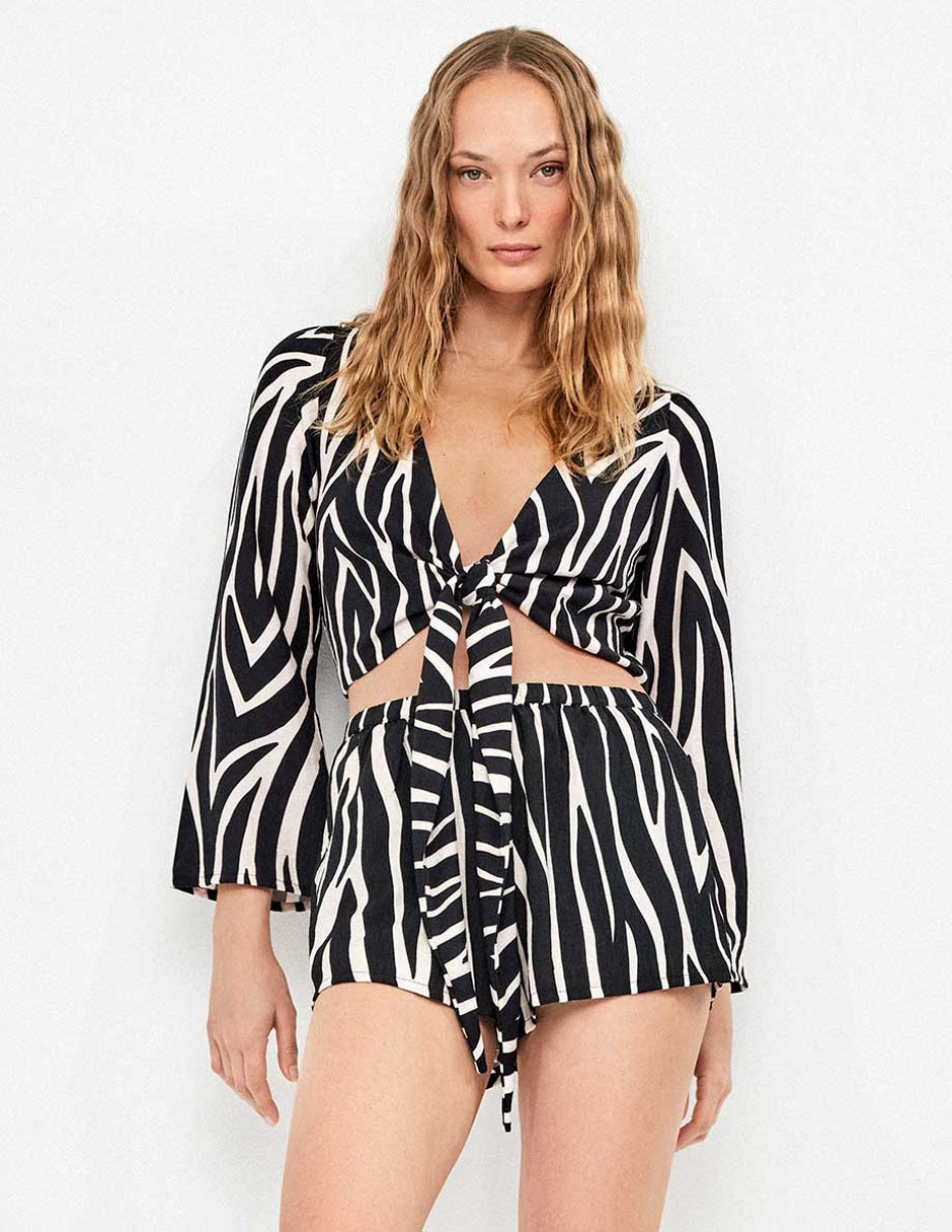 Salida de playa blusa Gisela para mujer