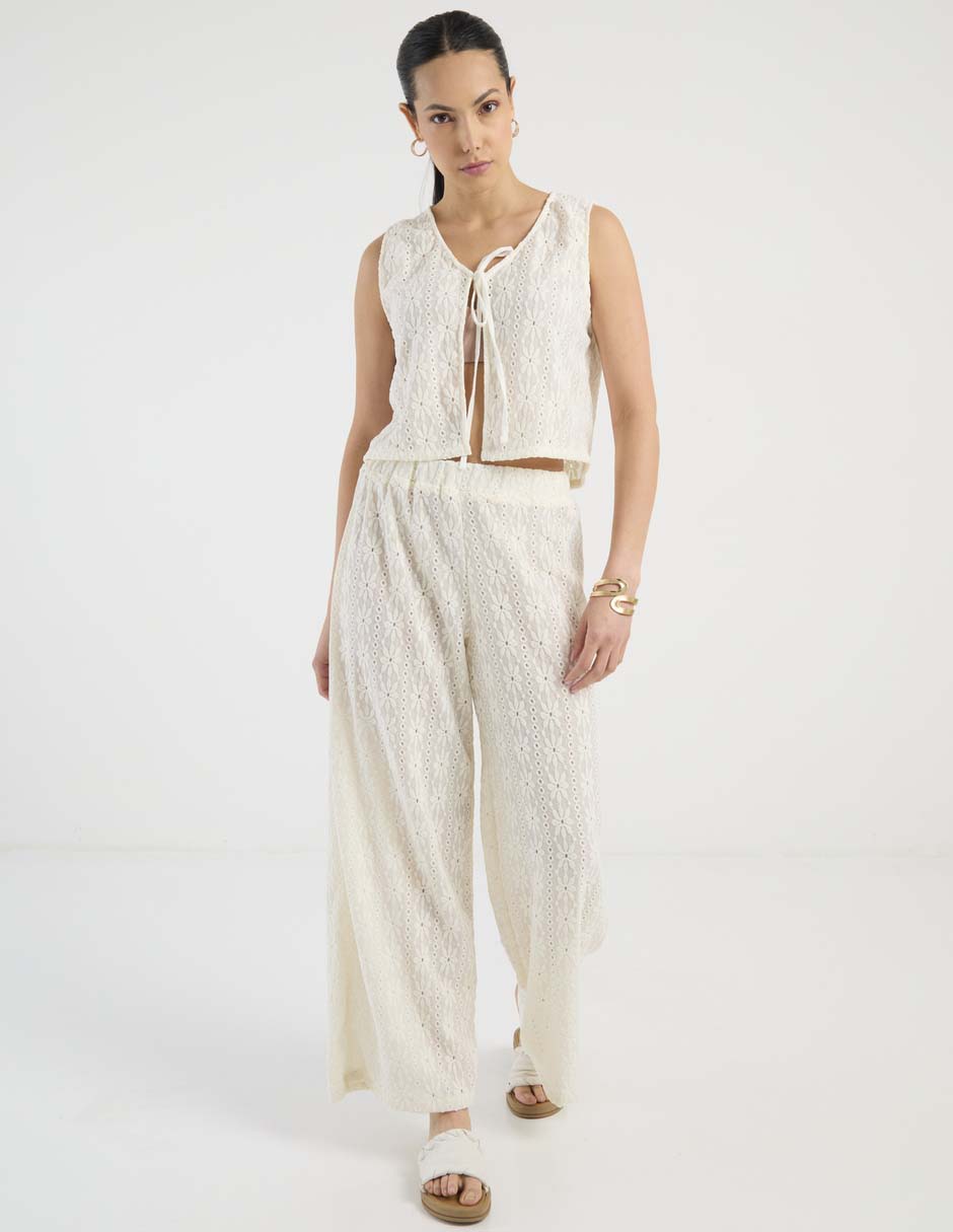 Pantalón relaxed amplio para mujer 7