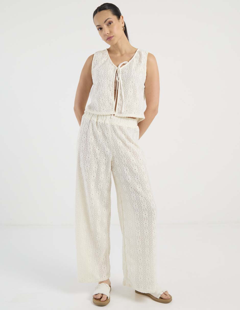 Pantalón relaxed amplio para mujer 8