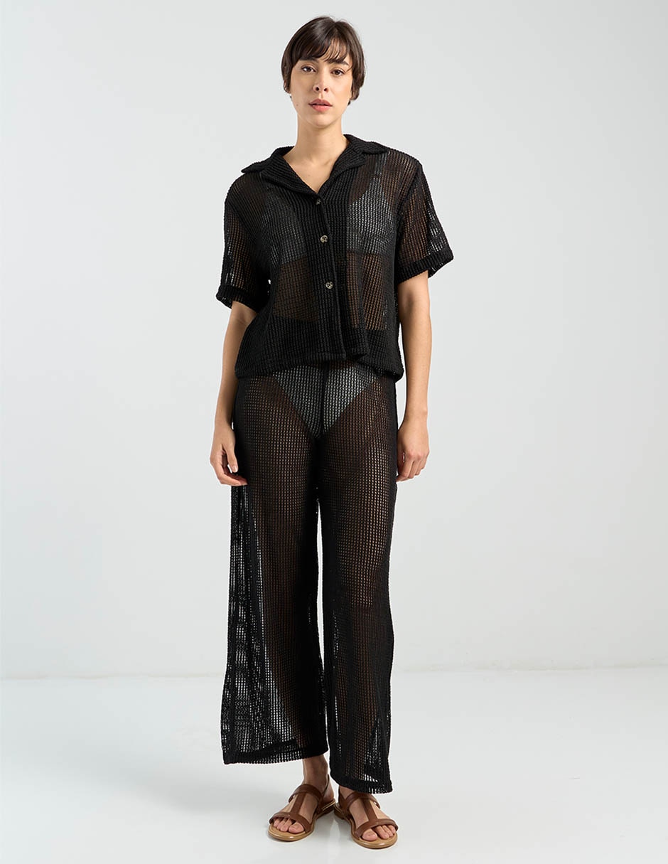Pantalón relaxed amplio para mujer 7