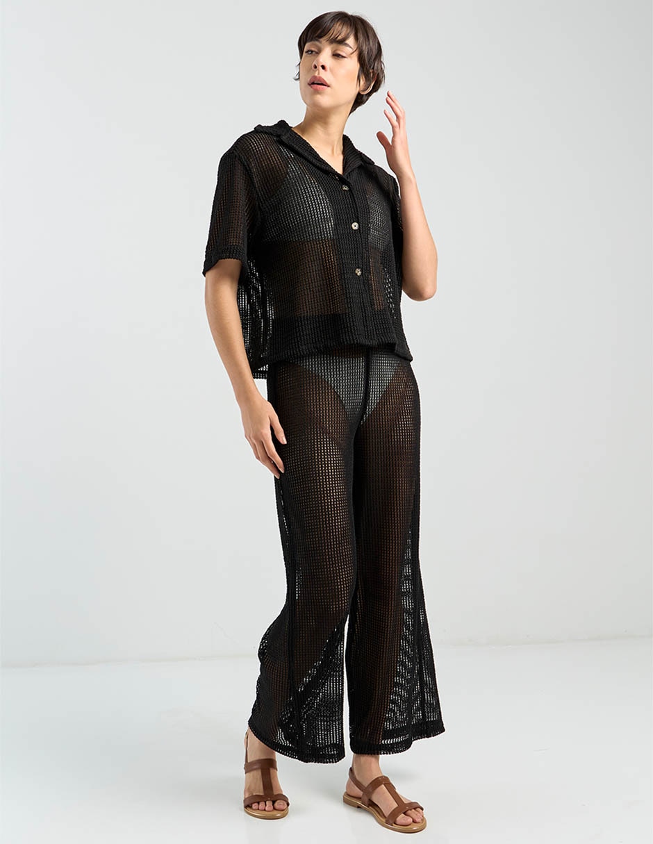 Pantalón relaxed amplio para mujer 8