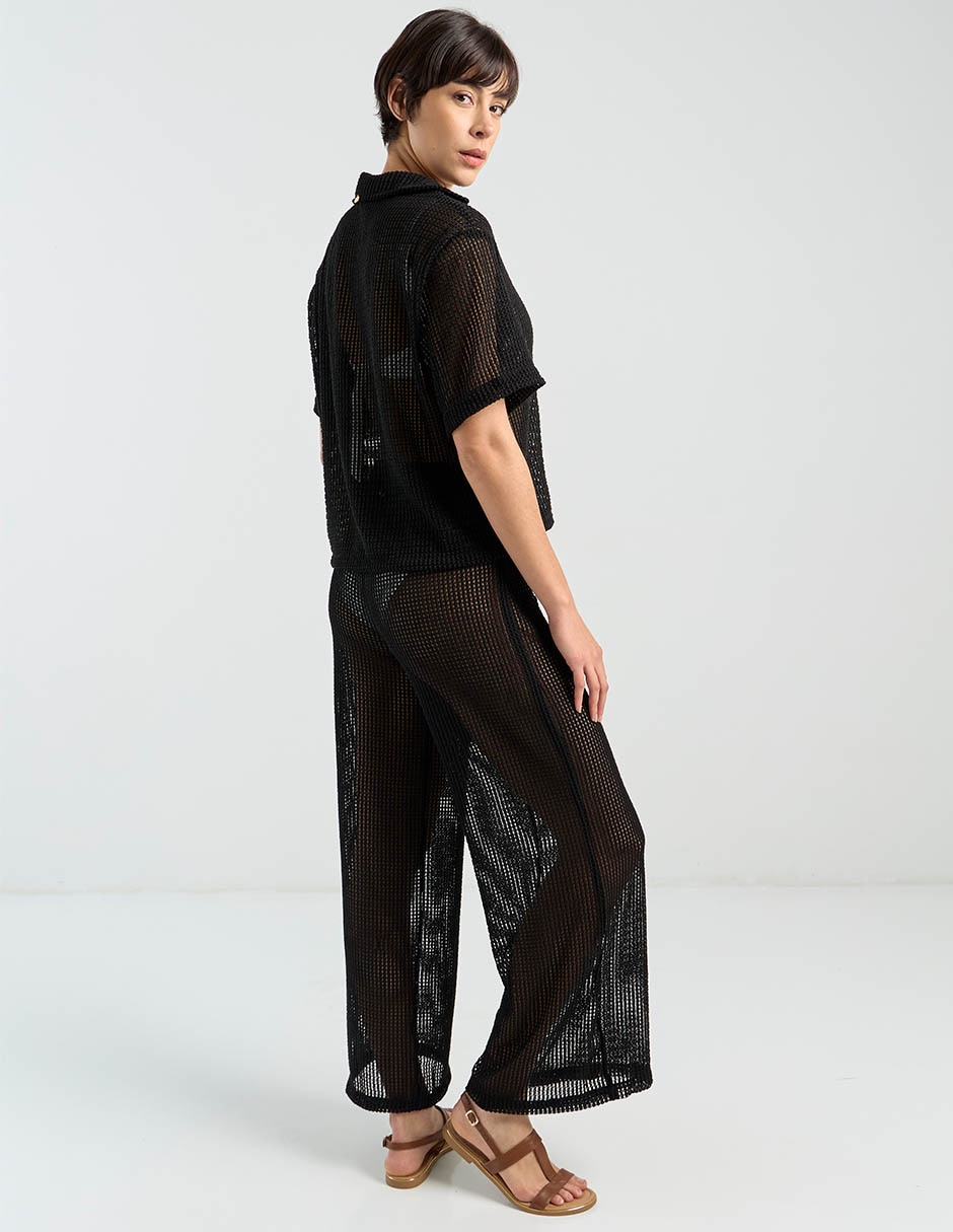 Pantalón relaxed amplio para mujer 11