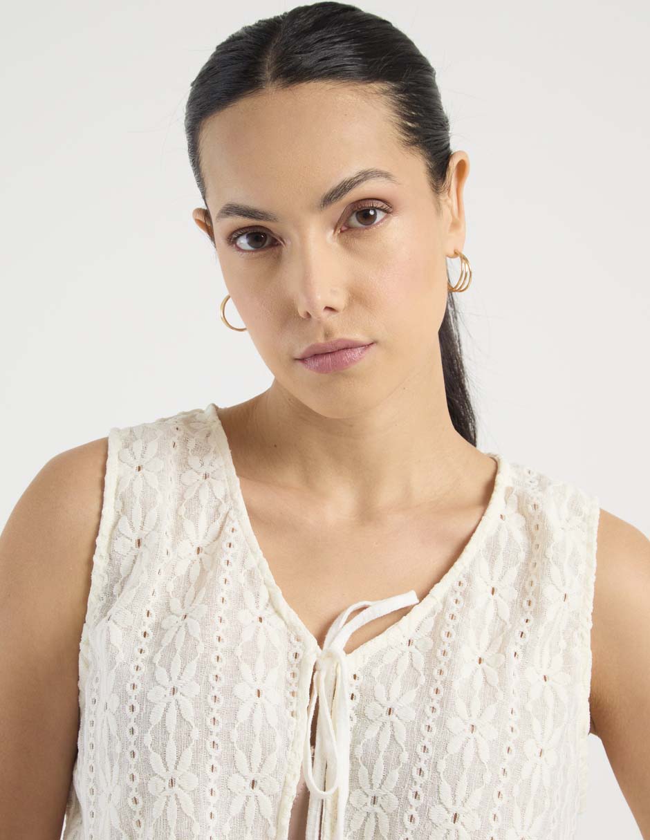 Blusa de playa de tirantes Dulzamara para mujer