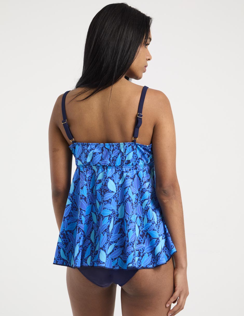 Top bikini Michael David estampado floral copa preformadas para mujer