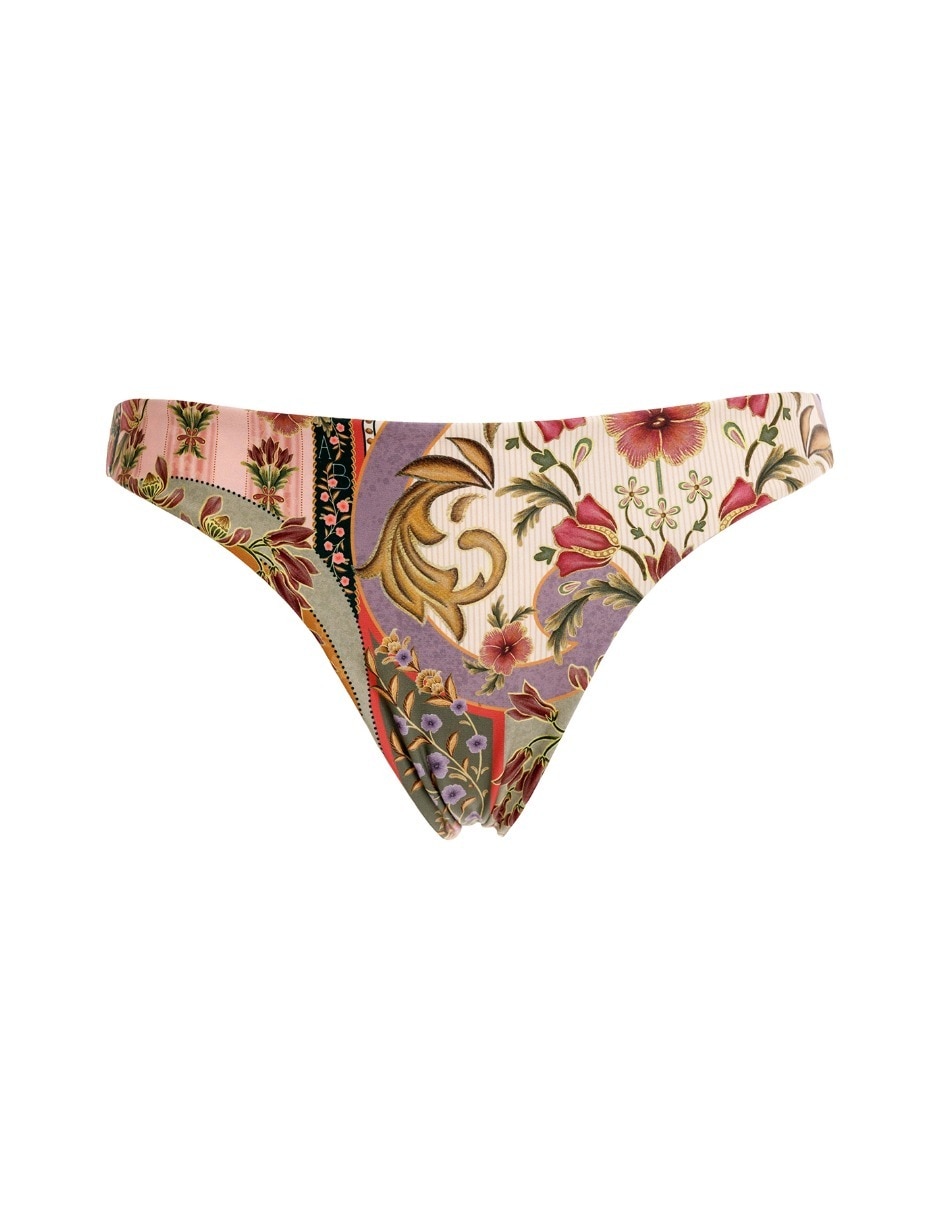 Bikini estampado floral a la cadera para mujer 7