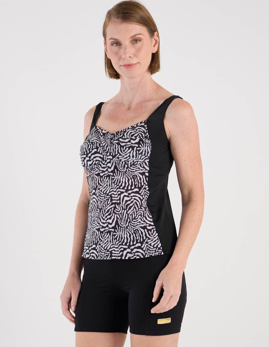 Tankini Michael David estampado animal print para con copas preformadas mujer