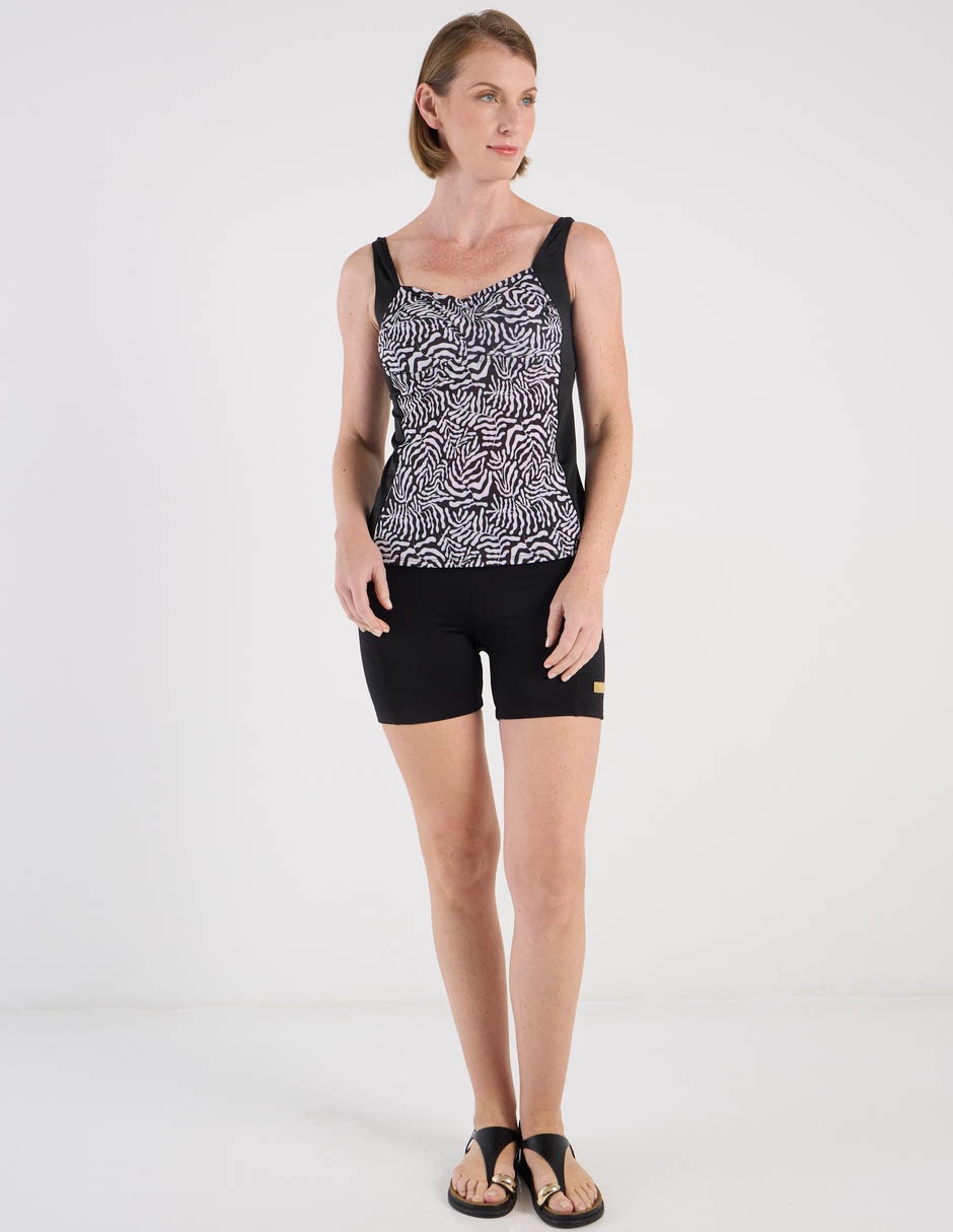 Tankini Michael David estampado animal print para con copas preformadas mujer