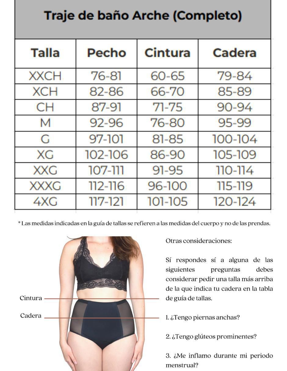 Traje de baño menstrual flujo moderado 8