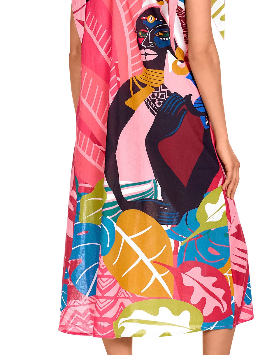 Vestido midi playa Dolores Cortés para mujer 2