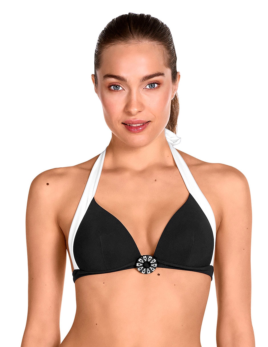 Top bikini con copa push up para mujer