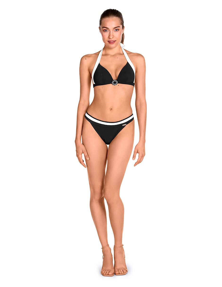 Top bikini con copa push up para mujer 4