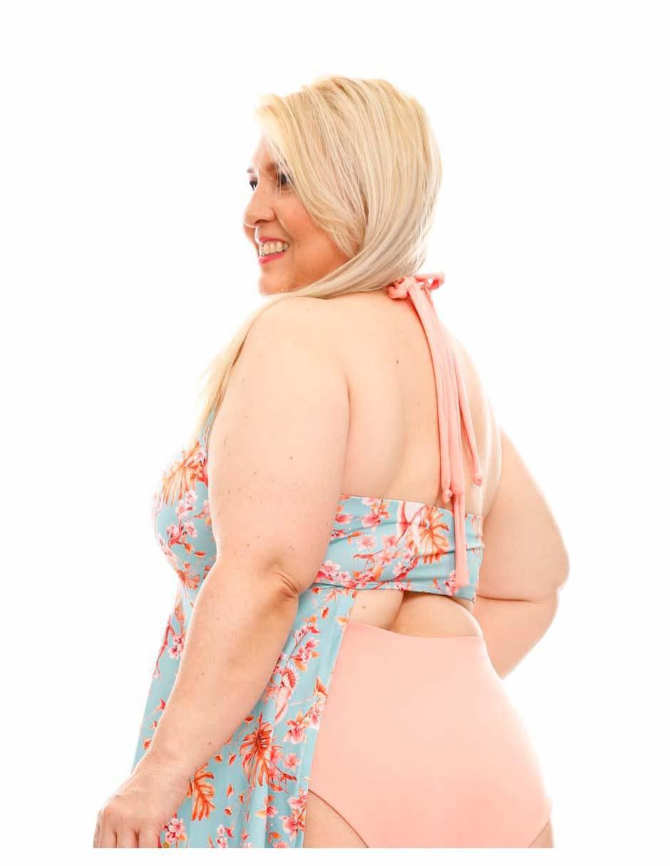 Conjunto tankini estampado floral para mujer
