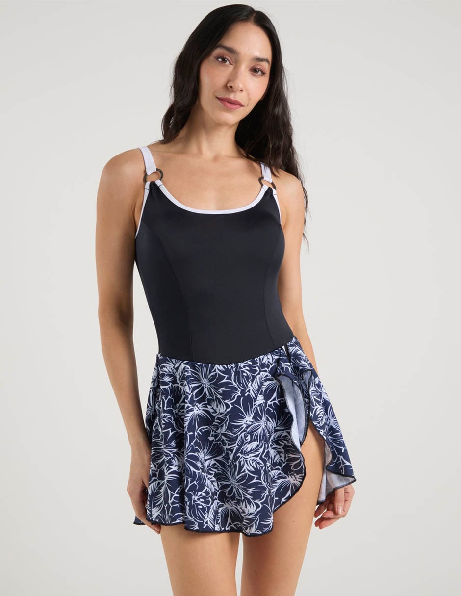 Traje de baño completo estampado floral para mujer Traje de baño completo estampado floral para mujer