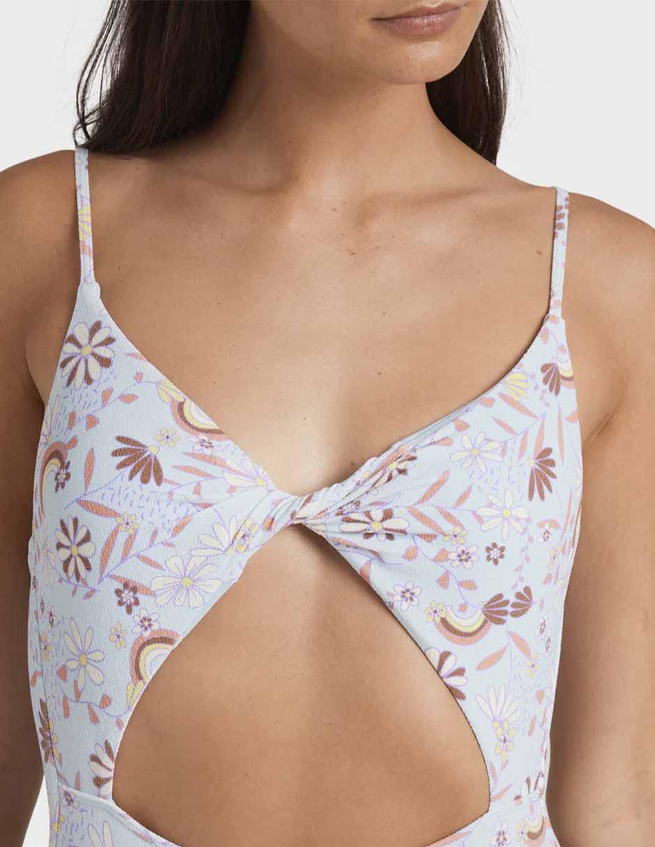 Traje de baño completo estampado floral para mujer