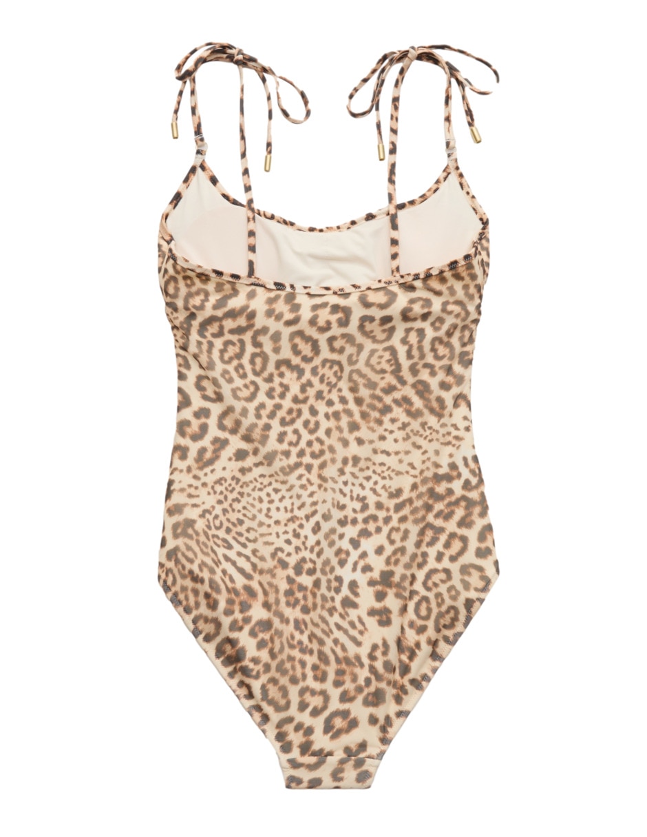 Traje de baño completo Aerie estampado animal print para mujer