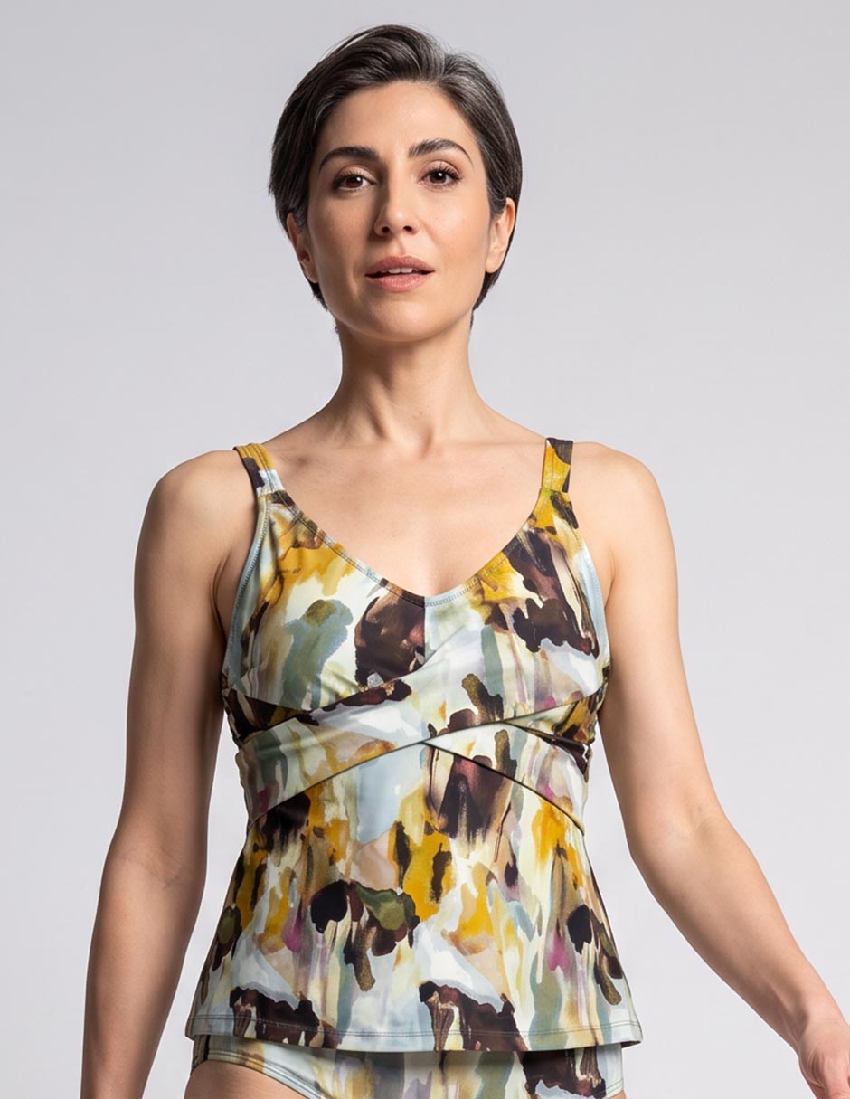 Top bikini estampado para mujer 1
