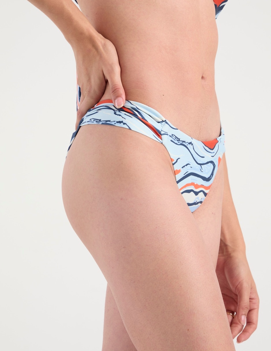 Bikini estampado camuflaje a la cadera para mujer 5
