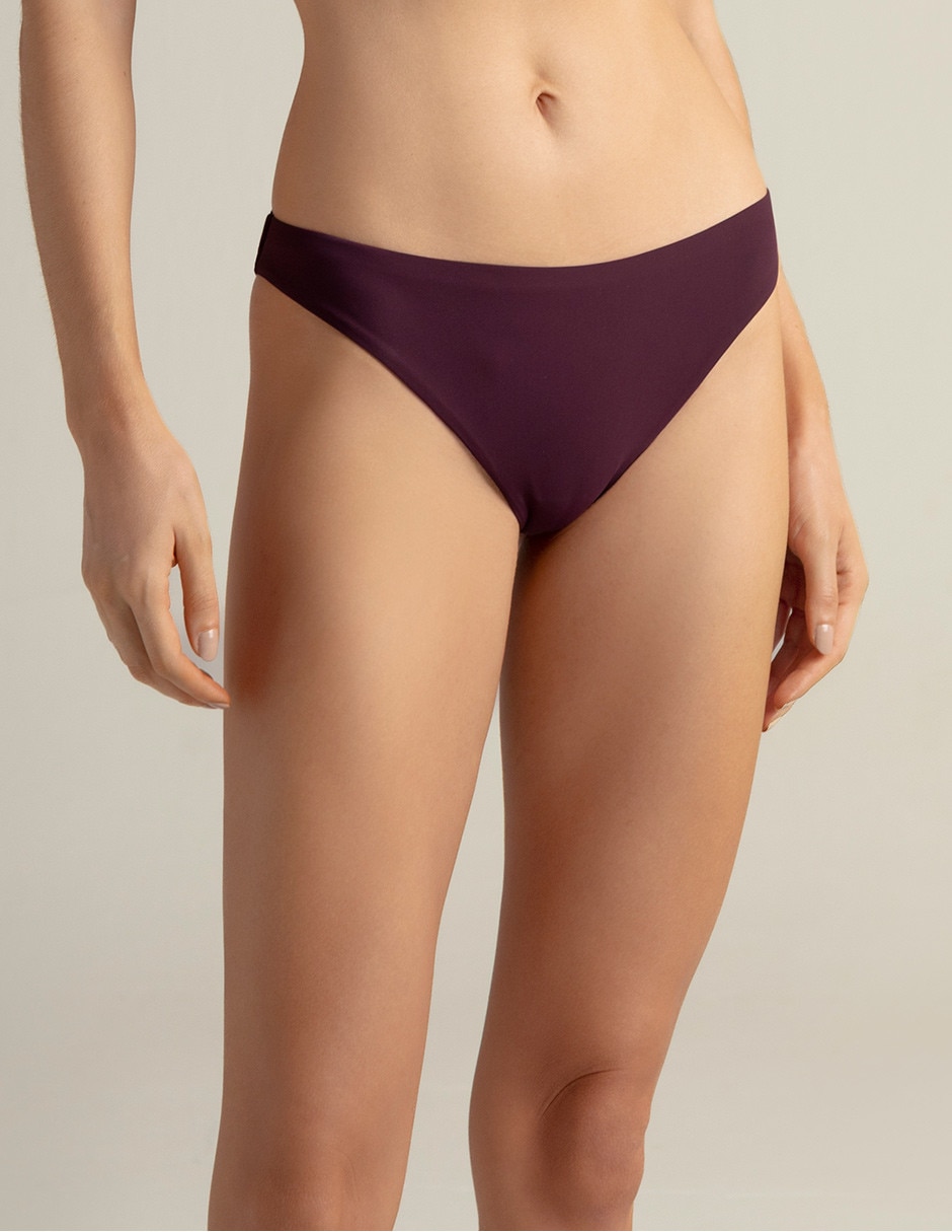 Panty bikini a la cintura para mujer