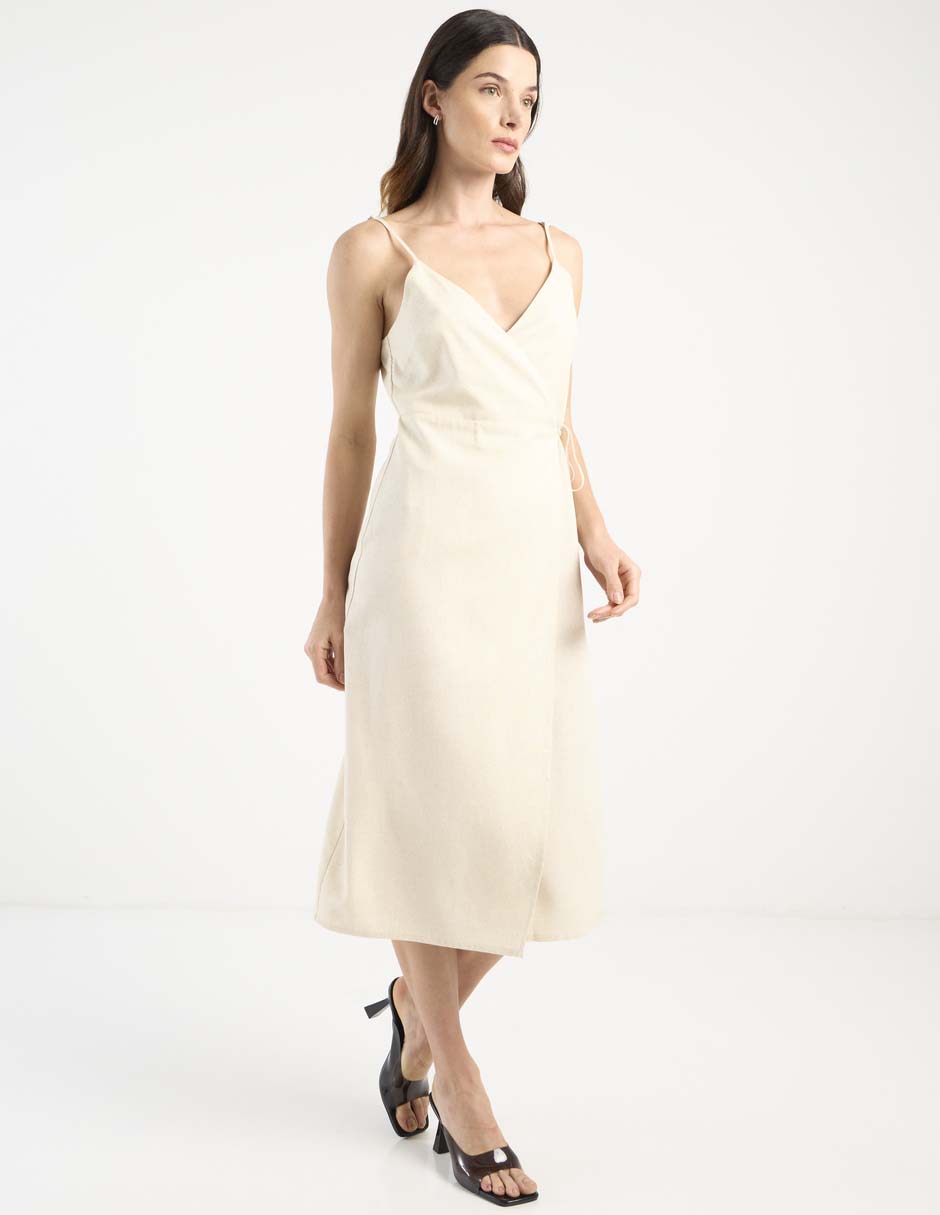 Vestido midi playa para mujer